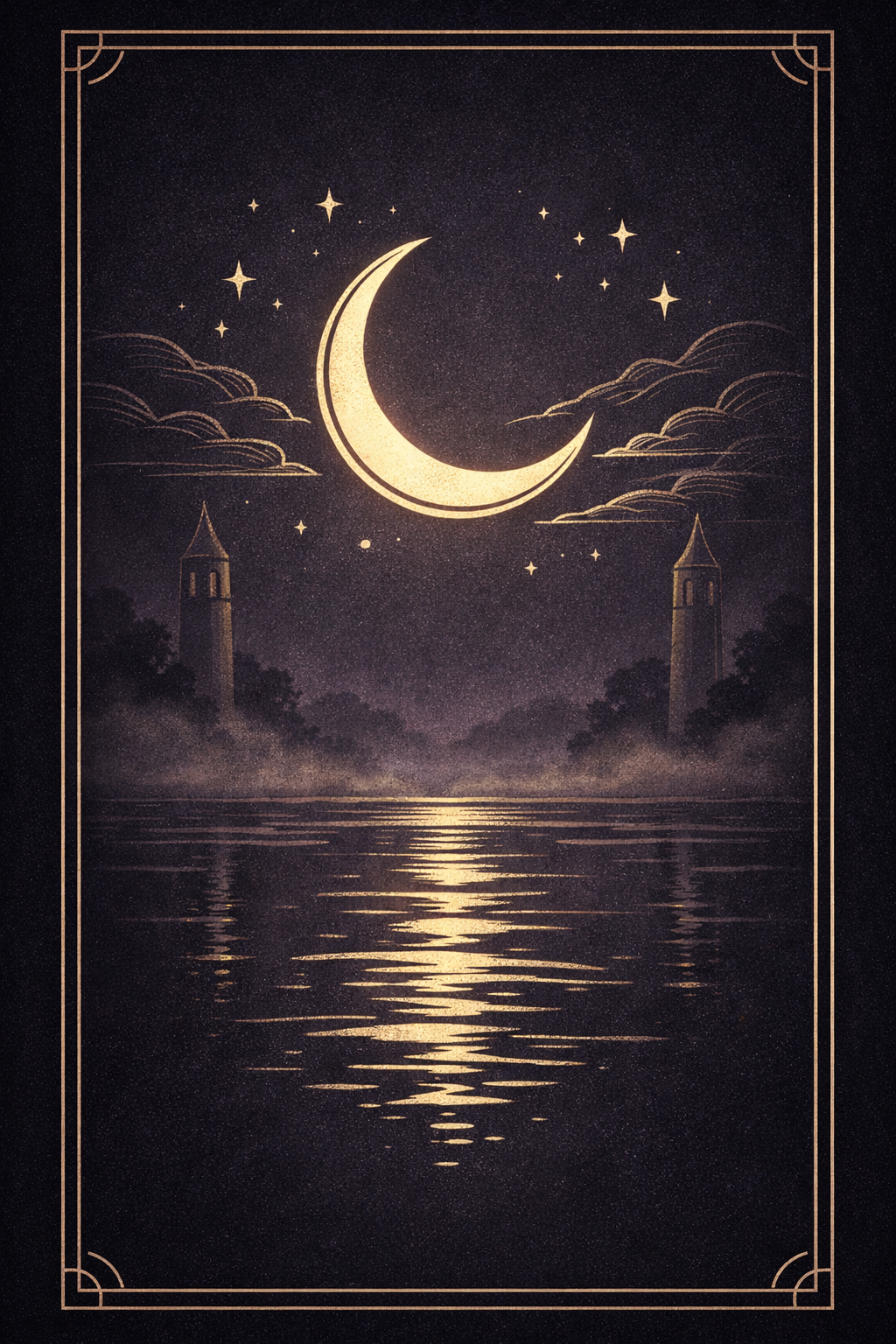 The Moon tarot card